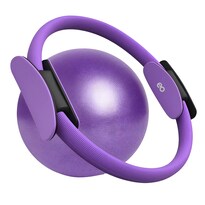 Juego De Aro Y Pelota Para Yoga Eo Safe Imports Esi-22905 Morado