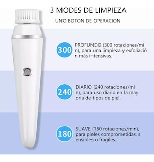 Foto 3 | Foto 3 | Cepillo Faciales Belug Eléctricos Limpiadora Recargable Masajeado Blanco