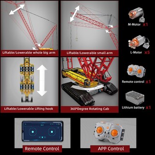 Foto 4 | Foto 4 | Kit De Bloques De Construcción Mould King Crawler Crane Lr13000 Con Motor - Venta Internacional.