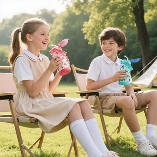 Foto 3 | Foto 3 | Botella De Agua Fimibuke Kids Con Aislamiento De 420 Ml Con Tapa Y Asa - Venta Internacional.