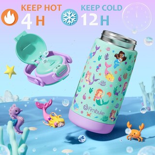 Foto 5 | Foto 5 | Botella De Agua Fimibuke Kids Con Aislamiento De 420 Ml Con Tapa Y Asa - Venta Internacional.