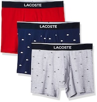 Calzoncillos Tipo Bóxer Lacoste De Algodón Elástico Con Estampado De Cocodrilo Para Hombre Paquete De 3 - Venta Internacional.