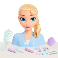 Just Play - Cabezal De Peinado Elsa De Disney 2 18 Piezas Incluye Accesorios Para Usar Y