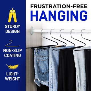 Foto 2 | Foto 2 | Set De Perchas Para Pantalones Lifemaster Metal 30 Piezas Antideslizantes Color Negro - Venta Internacional.