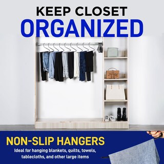 Foto 6 | Foto 6 | Set De Perchas Para Pantalones Lifemaster Metal 30 Piezas Antideslizantes Color Negro - Venta Internacional.