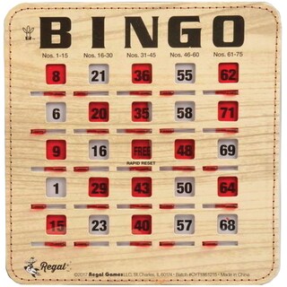 Foto 1 | Foto 1 | Cartones De Bingo Regal Bingo Bulk Paquete De 100 Con Ventanas Corredizas - Venta Internacional.