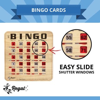Foto 3 | Foto 3 | Cartones De Bingo Regal Bingo Bulk Paquete De 100 Con Ventanas Corredizas - Venta Internacional.