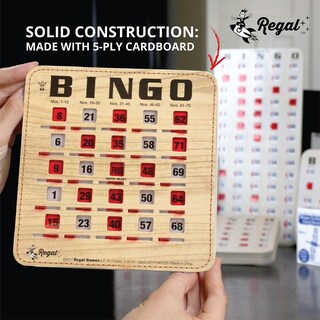 Foto 6 | Foto 6 | Cartones De Bingo Regal Bingo Bulk Paquete De 100 Con Ventanas Corredizas - Venta Internacional.