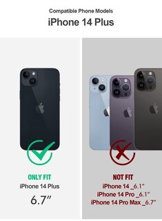 Foto 2 | Foto 2 | Funda De Teléfono Poetic Neon Series Compatible Con Iphone 14 Plus - Venta Internacional.