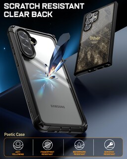 Foto 3 | Foto 3 | Funda Poetic Guardian Para Samsung Galaxy A56 5g Color Negro Y Transparente - Venta Internacional.