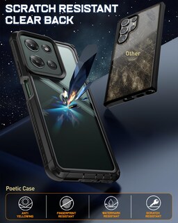 Foto 3 | Foto 3 | Funda Poetic Guardian Para Motorola Moto G 5g 2025 Color Negro Y Transparente - Venta Internacional.