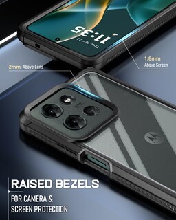 Foto 7 | Foto 7 | Funda Poetic Guardian Para Motorola Moto G 5g 2025 Color Negro Y Transparente - Venta Internacional.