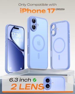 Foto 2 | Foto 2 | Funda De Teléfono Tocol Para Iphone 17 Con Protección De Cámara Color Azul Claro - Venta Internacional.