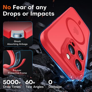 Foto 4 | Foto 4 | Funda De Teléfono Tocol Magnetic Para Iphone 14 Pro De 6.1 Pulgadas (roja) - Venta Internacional.