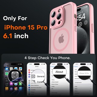 Foto 2 | Foto 2 | Funda Magnética Tocol Para Iphone 15 Pro De 6.1 Pulgadas Rosa Claro - Venta Internacional.