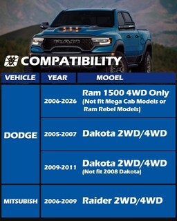 Foto 6 | Foto 6 | Kit De Nivelación De Elevación Dynofit Para Dodge Ram 1500 4wd 2006+ - Venta Internacional.