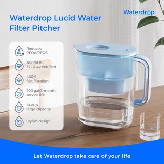 Foto 3 | Foto 3 | Filtro De Agua Pitcher Waterdrop 200 Galones Long-life Lucid 10 Tazas - Venta Internacional.