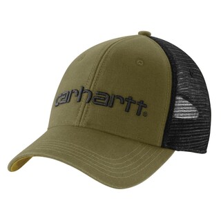 Foto 1 | Foto 1 | Gráfico Del Logotipo De Cap Carhartt De Lona Con Parte Trasera De Malla Para Hombre Color Verde - Venta Internacional.