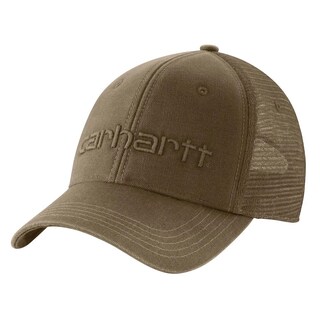 Foto 1 | Foto 1 | Gráfico Del Logotipo De Cap Carhartt En Lona Con Parte Trasera De Malla Para Hombre Color Marrón Claro - Venta Internacional.