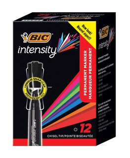 Foto 1 | Foto 1 | Rotuladores Permanentes Bic Intensity Con Punta De Cincel Extra Grande 12 Unidades - Venta Internacional.