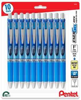 Foto 1 | Foto 1 | Bolígrafo Pentel Energel Con Punta De Aguja De 0 5 Mm Tinta Azul Paquete De 10 - Venta Internacional.