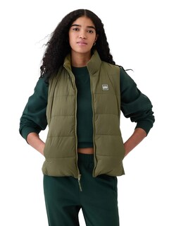 Foto 1 | Foto 1 | Chaqueta Gap Logo Lightweight Puffer Olive Night Para Mujer - Venta Internacional.