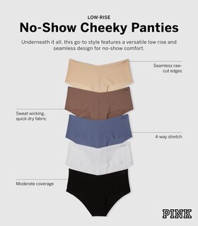 Foto 4 | Foto 4 | Ropa Interior Victoria's Secret Pink No Show Cheeky Women Xs - Venta Internacional.