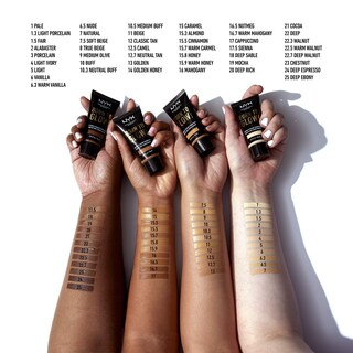 Foto 4 | Foto 4 | Maquillaje Profesional Foundation Nyx Born To Glow Chestnut - Venta Internacional.