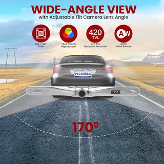 Foto 3 | Foto 3 | Cámara Trasera Pyle Rearview Placa De Matrícula Impermeable Ip67 - Venta Internacional.