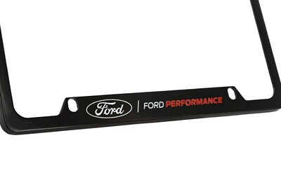 Foto 3 | Foto 3 | Marco De Matrícula Ford Performance Wordmark Black Metal - Venta Internacional.