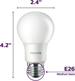 Foto 3 | Foto 3 | Bombilla Led Philips A19 Equivalente A 75 W Color Blanco Suave 2700 K - Venta Internacional.