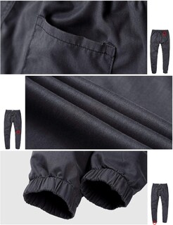 Foto 5 | Foto 5 | Pantalón De Chándal Pant Match Holgado Estilo Chino Lavado Para Hombre Gris Oscuro - Venta Internacional.