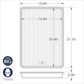 Foto 4 | Foto 4 | Bandeja Para Hornear Nordic Ware Prism Extra Grande 53 X 38 Cm Aluminio - Venta Internacional.