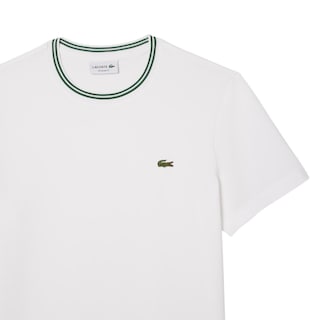 Foto 4 | Foto 4 | Camiseta Lacoste Classic Fit Semi Fancy Para Hombre Blanca - Venta Internacional.