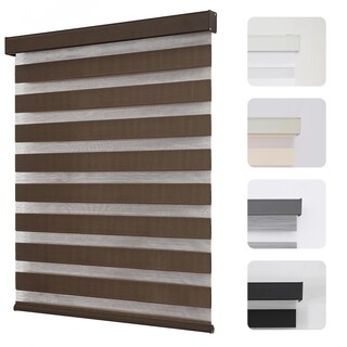 Foto 5 | Foto 5 | Persianas Zebra Joydeco Inalámbricas Color Café 48 X 122 Cm Para Windows - Venta Internacional.