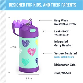 Foto 2 | Foto 2 | Botella De Agua Thermos Funtainer 12 Oz Para Niños De Acero Inoxidable - Venta Internacional.