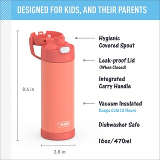 Foto 2 | Foto 2 | Botella Termoaislante Al Vacío Thermos Funtainer 473 Ml Color Carbón Mate - Venta Internacional.