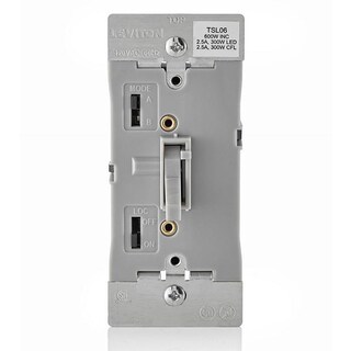 Foto 1 | Foto 1 | Interruptor De Intensidad Leviton Toggle Slide Tsl06-1lg Para Bombillas Led - Venta Internacional.
