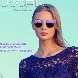 Foto 2 | Foto 2 | Gafas De Sol Joopin Semi Rimless Polarized Uv400 Purple - Venta Internacional.