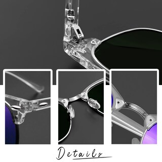 Foto 5 | Foto 5 | Gafas De Sol Joopin Semi Rimless Polarized Uv400 Purple - Venta Internacional.