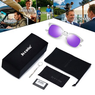 Foto 6 | Foto 6 | Gafas De Sol Joopin Semi Rimless Polarized Uv400 Purple - Venta Internacional.