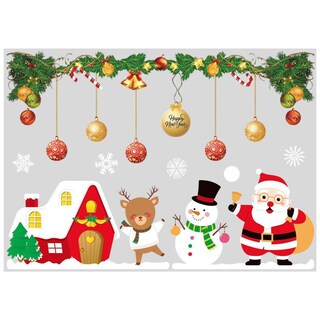 Foto 1 | Foto 1 | Vinil Estático Para Vidrio Ventdepot Mxwta-001 1 Pieza Navidad Multicolor