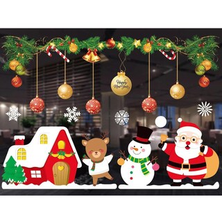 Foto 3 | Foto 3 | Vinil Estático Para Vidrio Ventdepot Mxwta-001 1 Pieza Navidad Multicolor