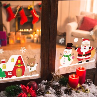 Foto 4 | Foto 4 | Vinil Estático Para Vidrio Ventdepot Mxwta-001 1 Pieza Navidad Multicolor