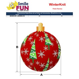 Foto 5 | Foto 5 | Calcomanía Día De Navidad Ventdepot Mxwik-002 2 Piezas Esferas Navideñas Multicolor