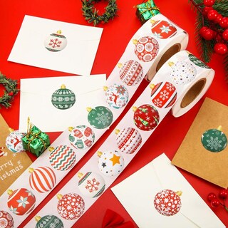 Foto 6 | Foto 6 | Calcomanía Día De Navidad Ventdepot Mxwik-002 2 Piezas Esferas Navideñas Multicolor