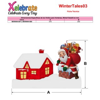 Foto 5 | Foto 5 | Vinil Santa Claus Ventdepot Mxwan-005 5 Piezas Navidad Multicolor