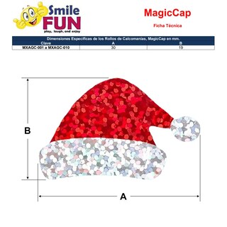 Foto 5 | Foto 5 | Calcomanías Llamativas Ventdepot Mxagc-003 3 Piezas Gorro Navideño Glitter Multicolor