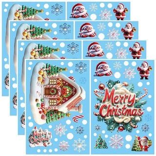 Foto 1 | Foto 1 | Vinil Corona Navideña Ventdepot Mxwsi-004 4 Piezas Casa Jengibre/merry Christmas Multicolor