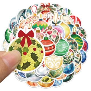 Foto 3 | Foto 3 | Calcomanías Fiesta Día De Navidad Ventdepot Mxdrx-004 4 Piezas Esferas Navideñas Multicolor